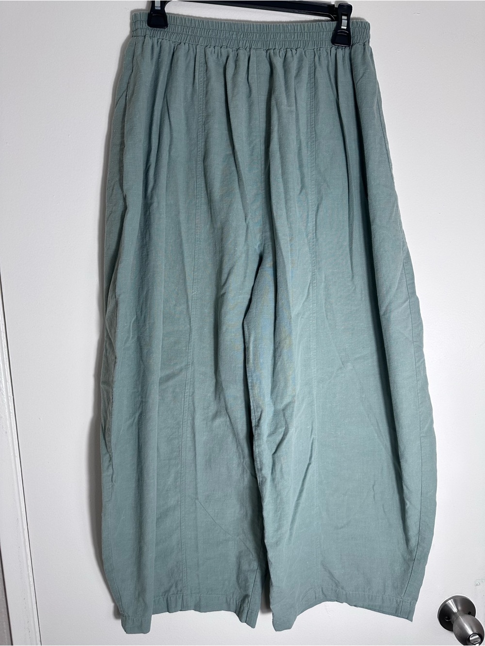 Ilana Kohn Balloon Wide-Leg Pants in Sage